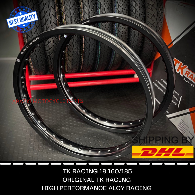 Yamaha RX135 RXKRX115 RXS Alloy Rim 160-18 185-18 36 HOLE (FR) Black  Aftermarket