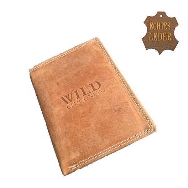 Portmonee Wallet Purse Leder Portemonnaie Geld Geldbeutel LederböRse Natural 306-image