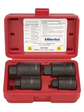 KEN TOOL 30649 4 PIECE HEAVY DUTY WHEEL STUD AND INNER BUDD NUT REMOVER SET