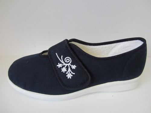 Mujer Azul Marino Easy B Zapatillas de Lona : Sandy | eBay