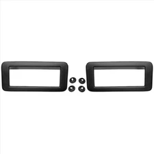 1971-73 Mustang Cougar Rear Side Marker Lamp Bezel pair + hardware, Dynacorn NEW