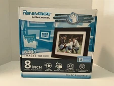 Paniimage Pandigital 8” Digital Photo Frame Holds 6400 Images 1GB New Open Box