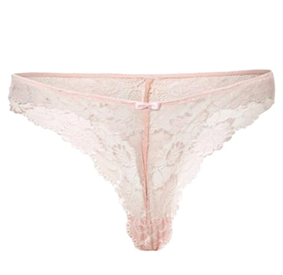 2x BH 2x String Schalen BH Cup E String Spitze pastell rosa Gr 70 - 100 neu 1446 - Bild 4 von 4