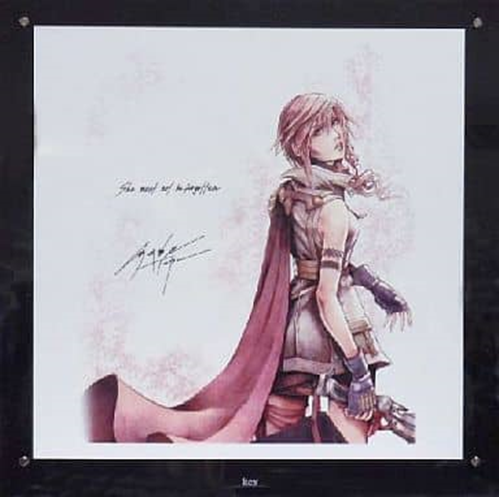 Final Fantasy 13 Lightning Square Enix Members Ultimate Reward Limited  Plate