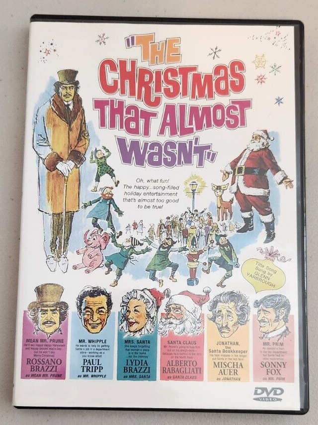 The Christmas That Almost Wasn’t (DVD, 1966) Rossano Brazzi Rare Oop Hens Tooth