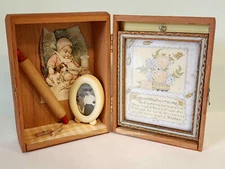 Mother's Love - OOAK Found Object Assemblage Art Diorama in Cigar Box