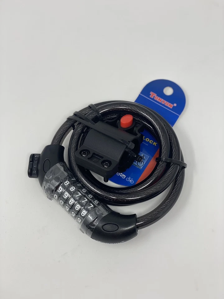 TONYON Security 5 Digit Combination Bike Cable Lock Mounting Bracket Brand New - Image 4 of 4