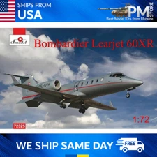 Amodel 72325 Bombardier Learjet 60XR, scale plastic model kit 1/72