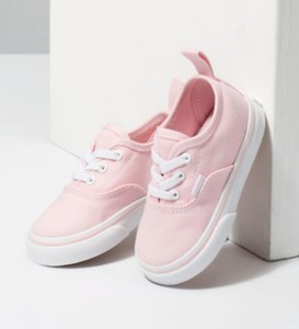 pink and white toddler vans