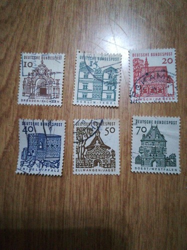 German Historic Buildings Stamps