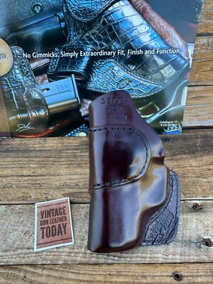 Mitch Rosen CLP Cuban Brown Leather IWB Holster For KAHR PM9 PM40