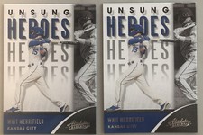 2021 Absolute Baseball Whit Merrifield Unsung Heroes Insert x 2 KC Royals