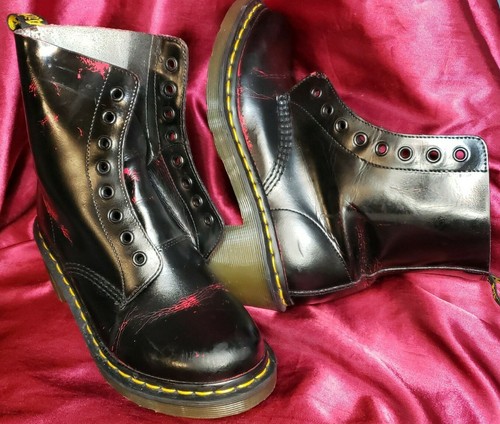 Dr. Martens Airwair AW004 with Bouncing Soles Mens 5 Ladies 7 Combat Boots (c1) - Picture 2 of 8