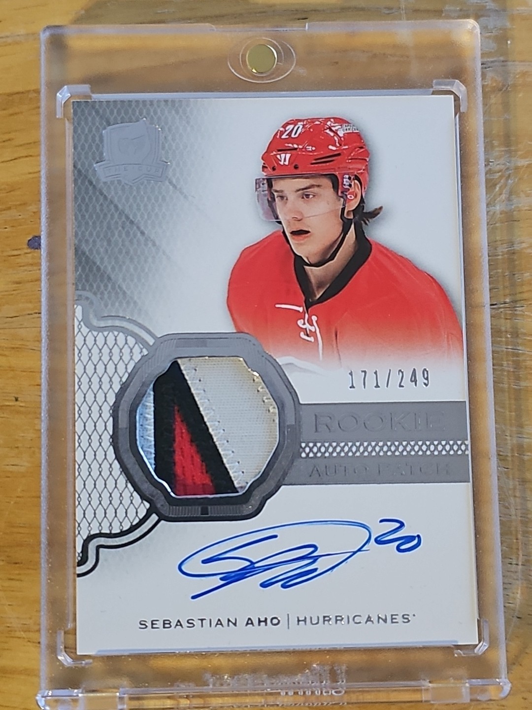 2016-17 The Cup Sebastian Aho RPA RC #106 Auto /249