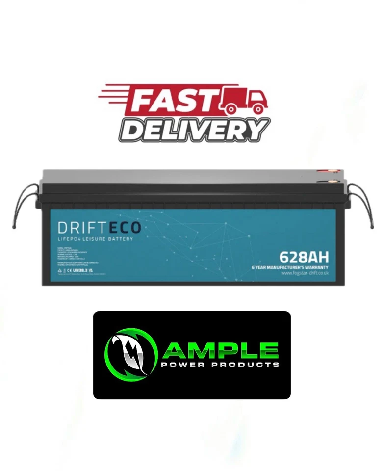 Fogstar Drift ECO 12V | 628Ah | LiFePO4 Off-Grid Leisure Lithium Battery 🔋