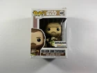 Funko Pop Star Wars Qui-Gon Jinn Tatooine #422 Amazon Exclusive BOX DAMAGED