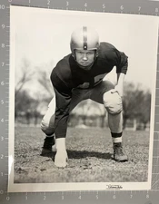 Vintage John Ryan Football photo. Illinois 1952. Gliessman Studios Photo.
