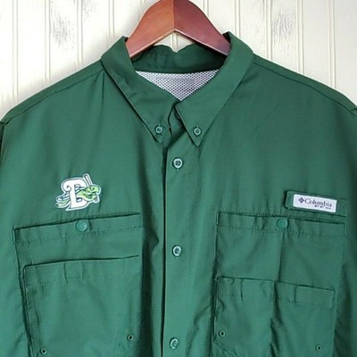 Dayton Dragons Shirt Mens 2XL Green MILB Baseball Columbia PFG Fishing