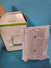 20 LEVITON WHITE MIDWAY TOGGLE SWITCH COVER WALLPLATE 1-GANG SWITCHPLATE 80501-W