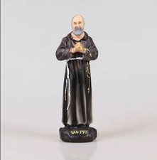 Statua San Padre Pio in resina 6,3” H Padre Pio Pietrelcina