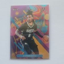 Stephon Castle 2025-26 Topps Finest #100 San Antonio Spurs NBA
