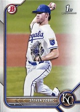 2022 Bowman Draft #BD-101 Steven Zobac Kansas City Royals 1st Bowman