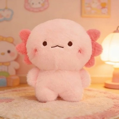 1 süßes Axolotl Plüschtier weich flauschig Salamander Stofftier Kissen Kawaii Geschenk Puppe