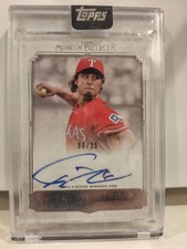 Topps Yu Darvish Autograph Card Limited Edition 25/25 Museum Collection MLB