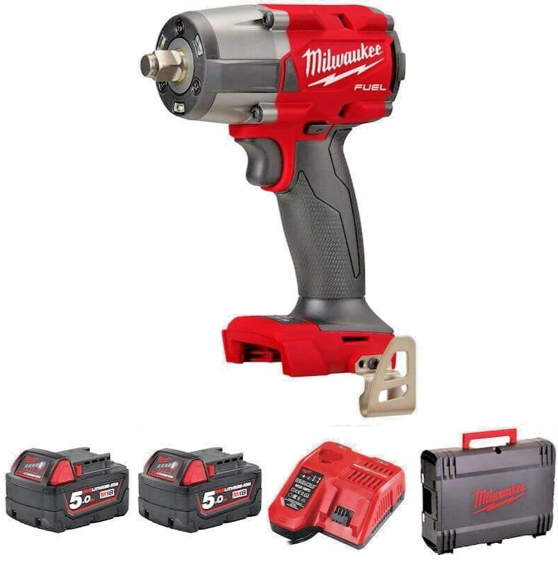 Milwaukee M18FMTIW2F12-502X FUEL GEN 2 Cordless 18V Friction Ring Impact Wrench
