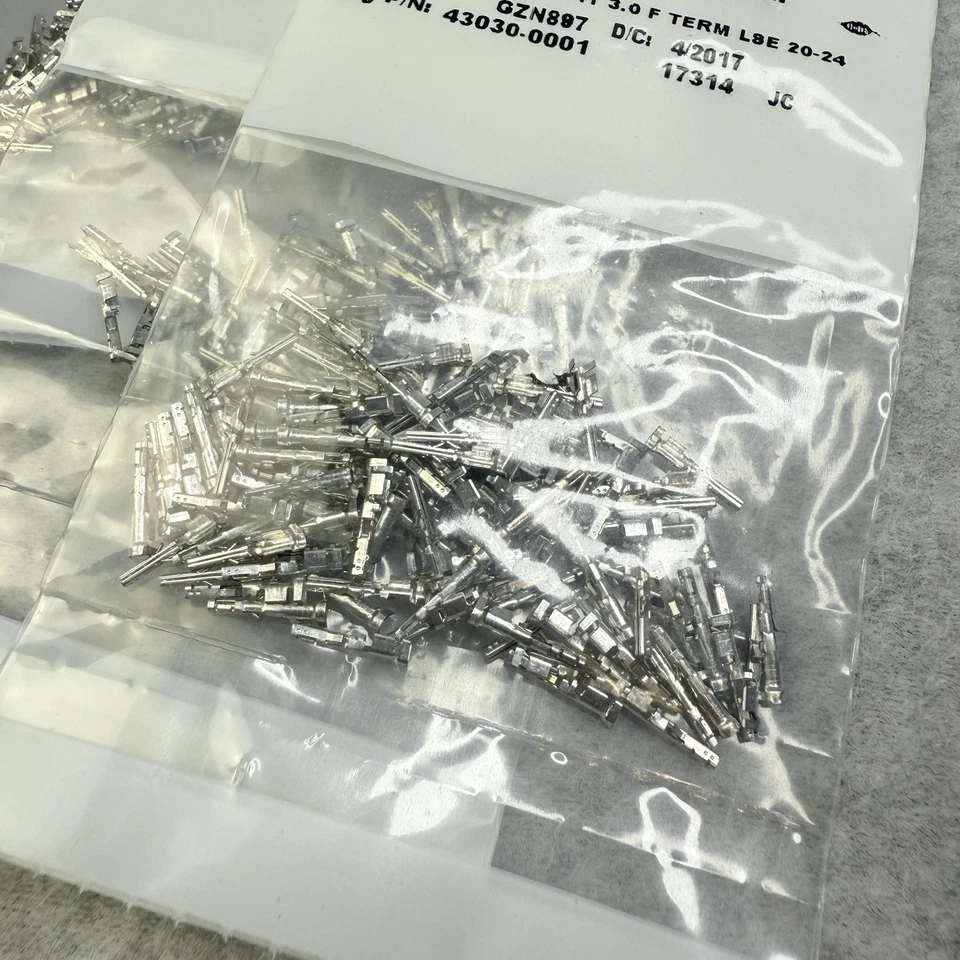 Bulk 400ct Molex 43030-0007 Female Micro-Fit 3.0 Crimp Terminals Pins 20-24 AWG - Image 2 of 3