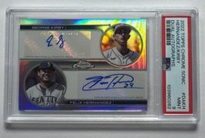 2022 TOPPS CHROME SONIC GEORGE KIRBY FELIX HERNANDEZ Dual AUTO 12/20 PSA 9 Mint