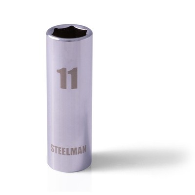 Steelman 6 Point 11mm Deep Impact Socket, 1/4 in. Drive 78422