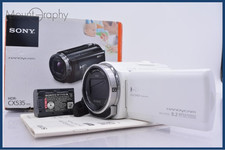Sony HDR-CX535 Handycam HD Camcorder White 32GB 30x Optical Zoom Exmor R CMOS