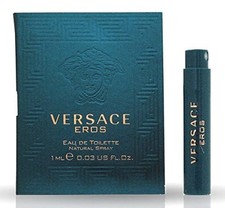 1 Sample Vial VERSACE EROS Cologne for Men 0.03 oz 1 ml Eau de Toilette Spray