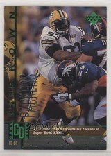 1998 Upper Deck Green Bay Packers II ShopKo Game Dated Gilbert Brown #59 7j0