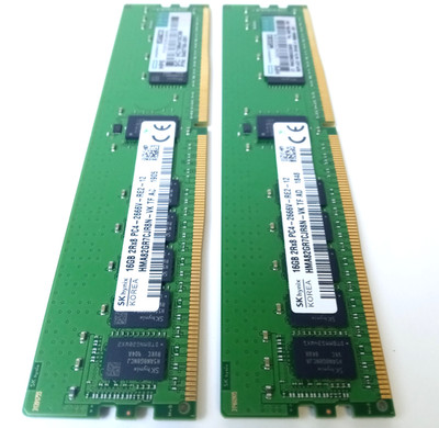 SK Hynix 32GB (2x16GB) 2Rx8 PC4-2666V-RE2-12 DDR4 RAM HMA82GR7CJR8N-VK TF AD