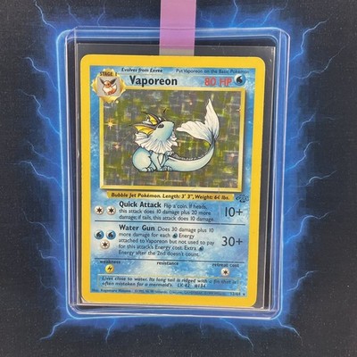 1999 vaporeon pokemon card value 1999 Pokémon Jungle Vaporeon 28/64 CGC 7.5 Near Mint+ – Oblivion  Collectibles main image 1