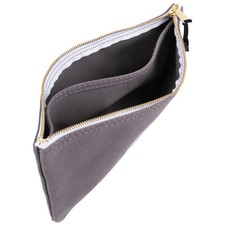 Klein Tools 55578 Zipper Bag with Divider, No. 10 Canvas, 7-Inch x 12-1/2-Inc...