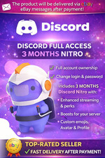 DISCORD NITRO 3 MONTHS OF NITRO