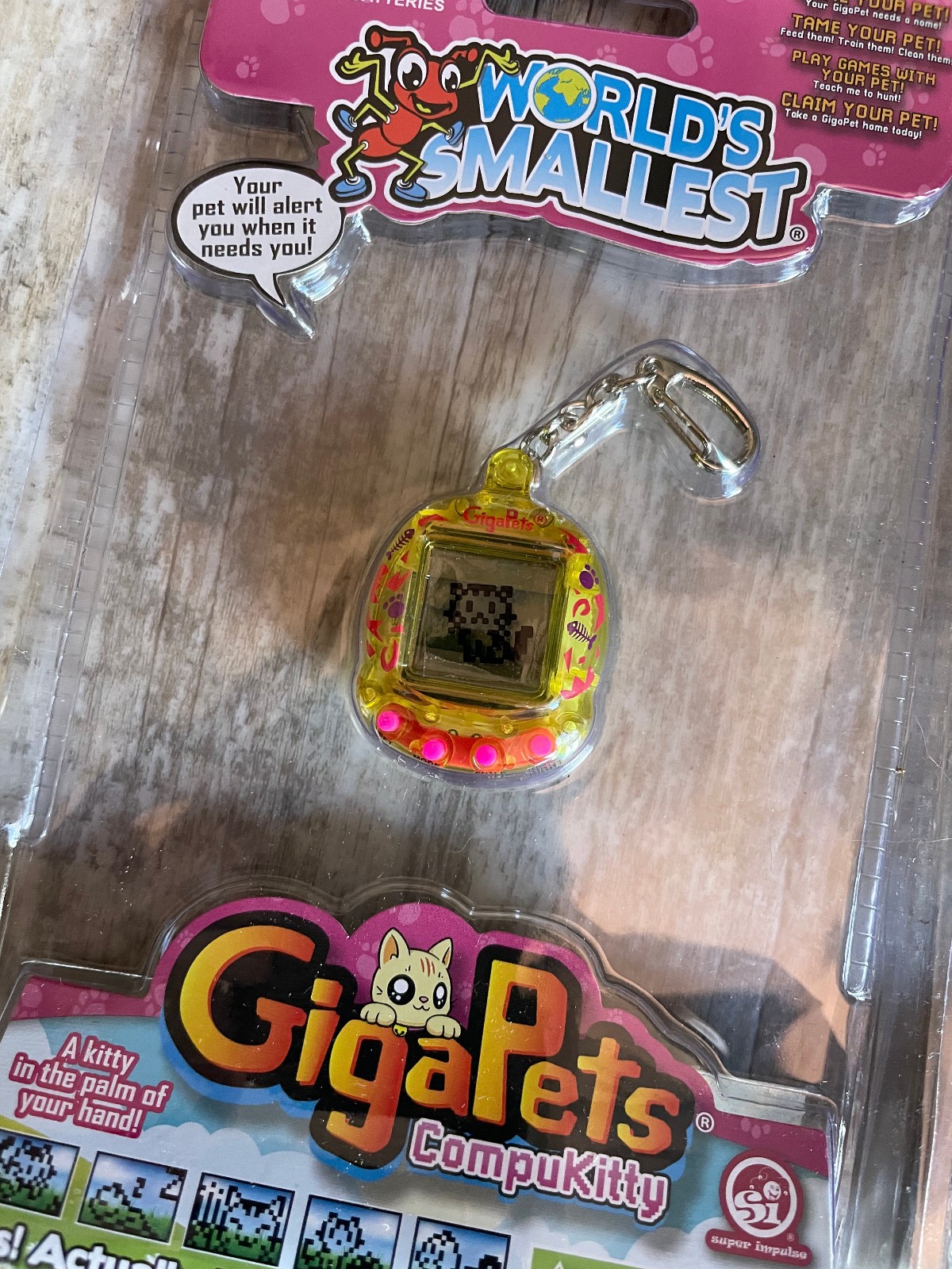 Lot of 2 New World’s Smallest Gigapets Compukitty Cat Digital Pet