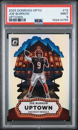 2025 Donruss Optic Joe Burrow Base (PSA 9)