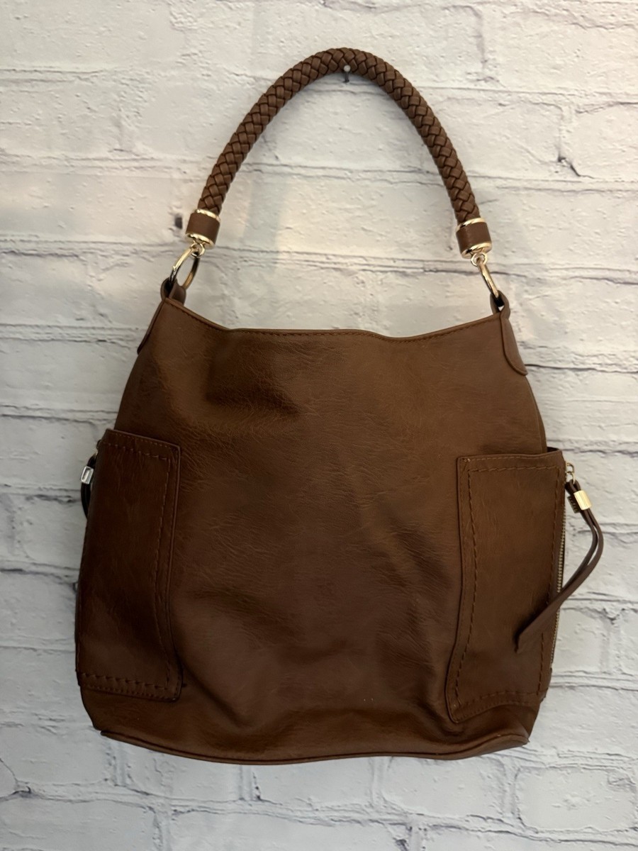 Miztique Women's Vegan Leather Brown Shoulder Bag/Tote SKU 4279 | eBay