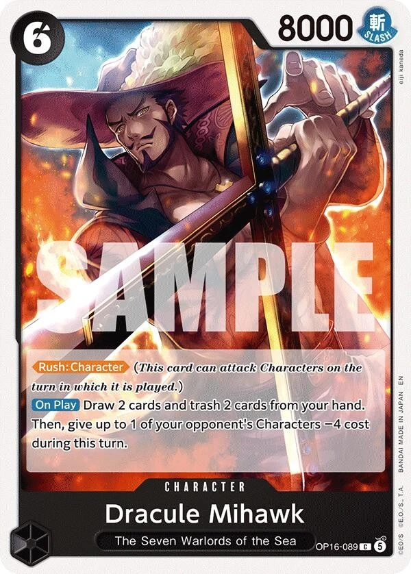 Dracule Mihawk OP01-070 One Piece Promotion Cards for sale | eBay