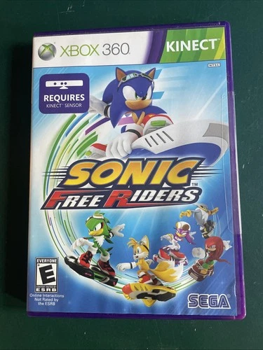 Sonic Free Riders Microsoft Xbox 360 Kinect Sega Brand New Factory Sealed 