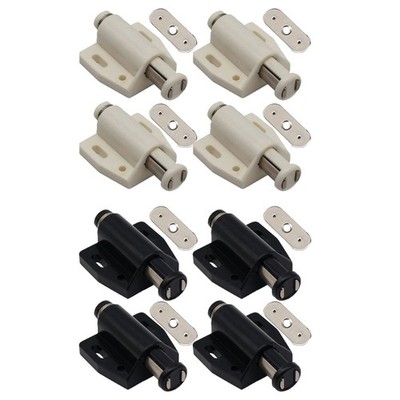Pack of 4 Door Catch Push Open Touch Latchs Plastic Soft Close