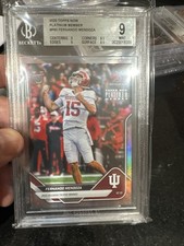 2025 Topps Now BGS 9 Fernando Mendoza Heisman Platinum Member Platinum Foil SPP