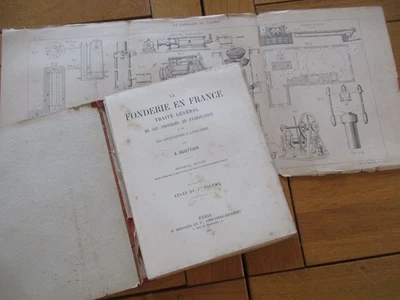 ATLAS LA FONDERIE EN FRANCE TRAITE GENERAL APPLICATIONS 1882 10 PLANCHES + 4 - Photo 1/4
