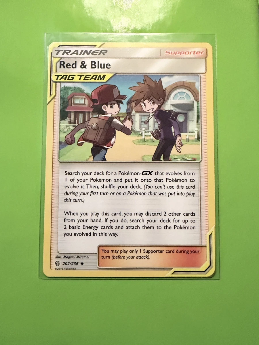 Red & Blue Pokémon TCG Cards for sale
