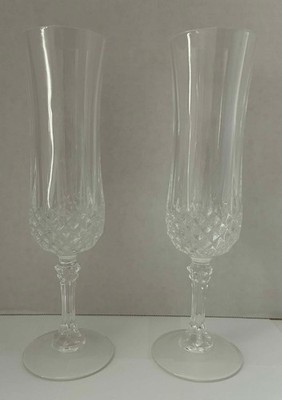 Longchamp Crystal Champagne Glass Flute Cristal D'Arques Durand Replacement X2
