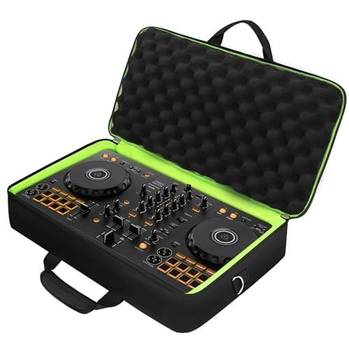 Padded DJ Controller Case for Pioneer DDJ-FLX4 DDJ-REV1 DDJ-400 2 Front Pockets
